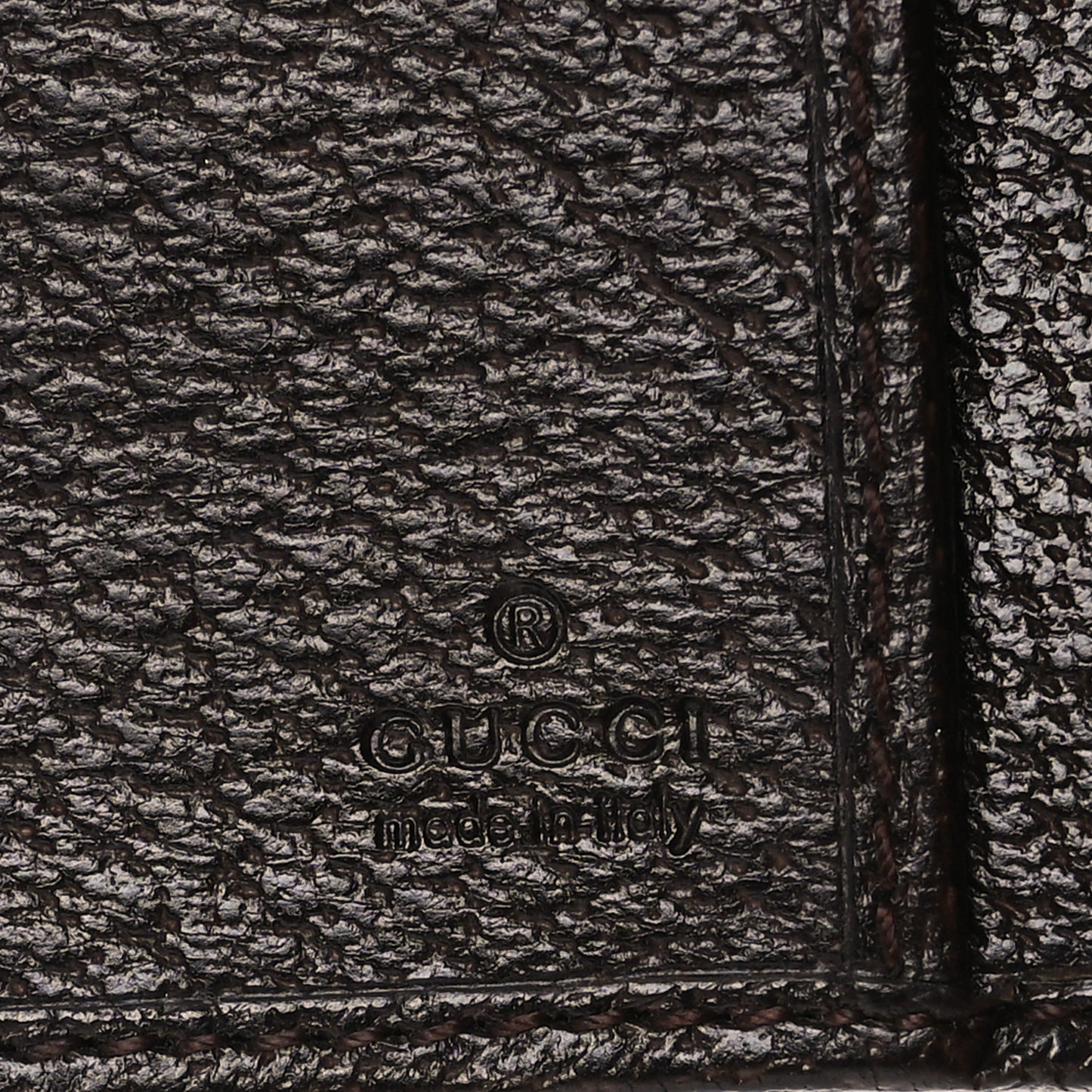 Monogram Calfskin Ladies Web Continental Wallet Beige Ebony Cocoa