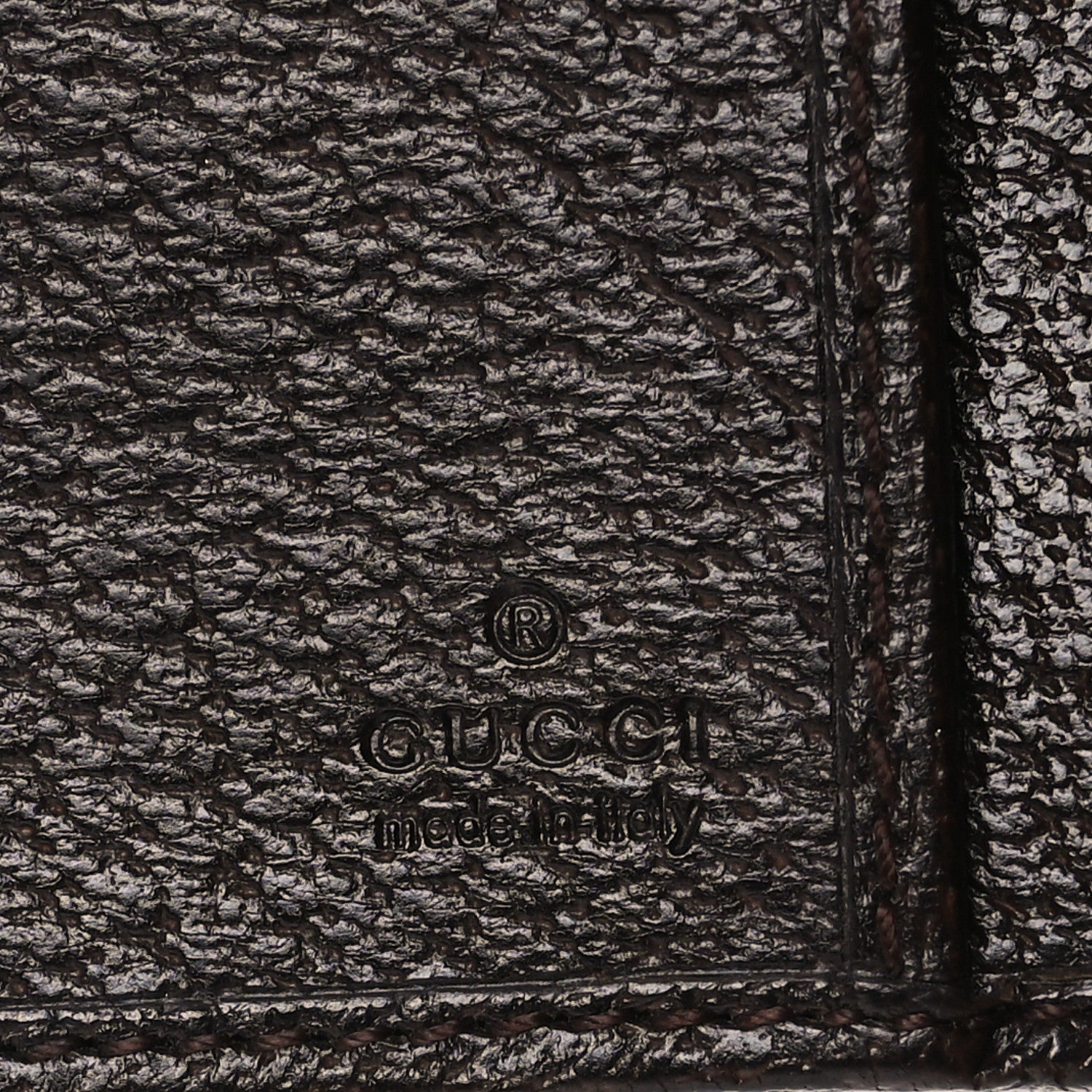 Gucci Monogram Calfskin Ladies Web Continental Wallet Beige Ebony Cocoa 6 of 8