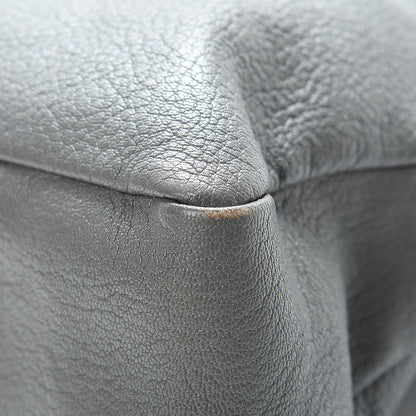 Balenciaga Chevre Silver Metallic Edge Hardware Town Gris Acier 14 of 17