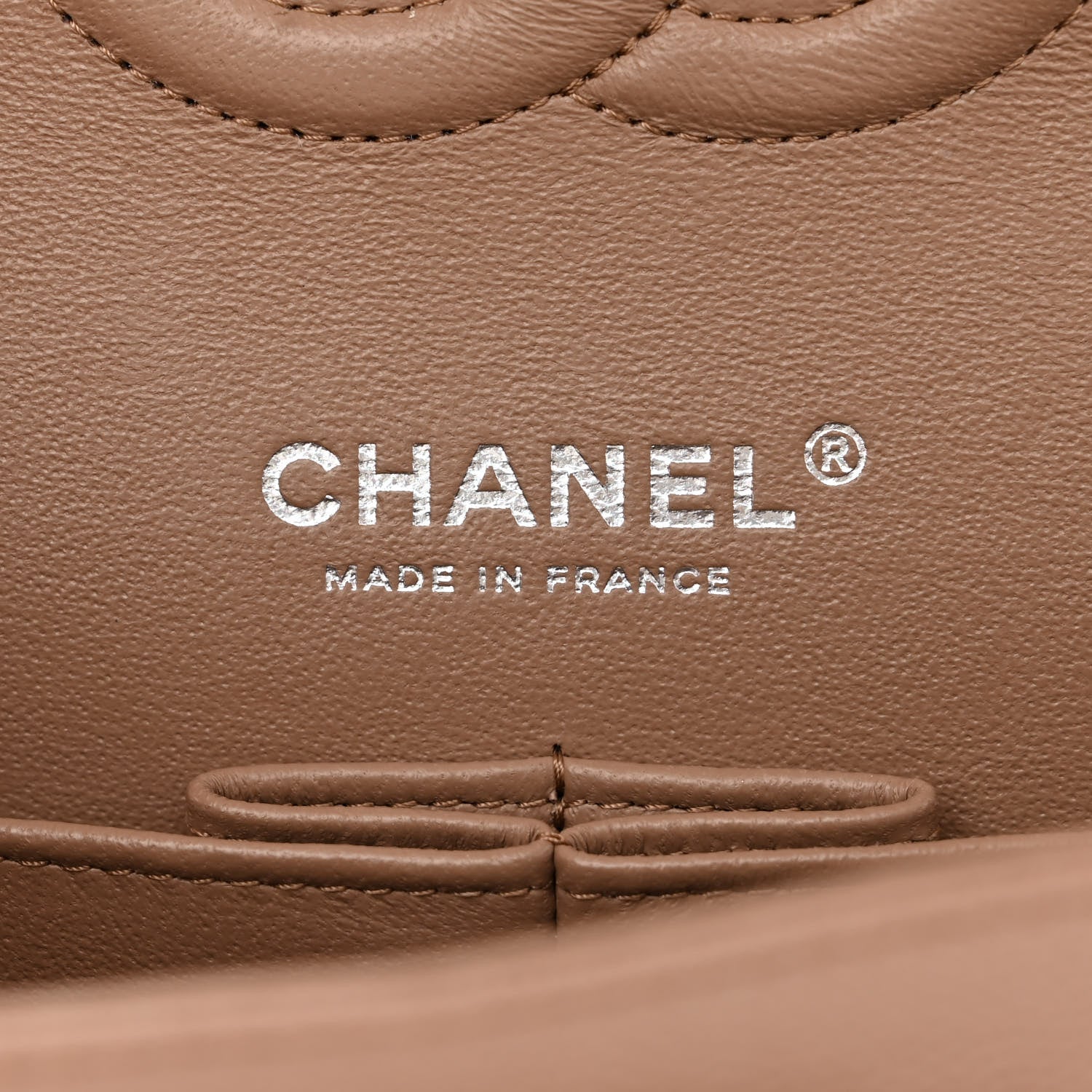 Chanel Caviar Quilted Medium Double Flap Beige 6 of 10