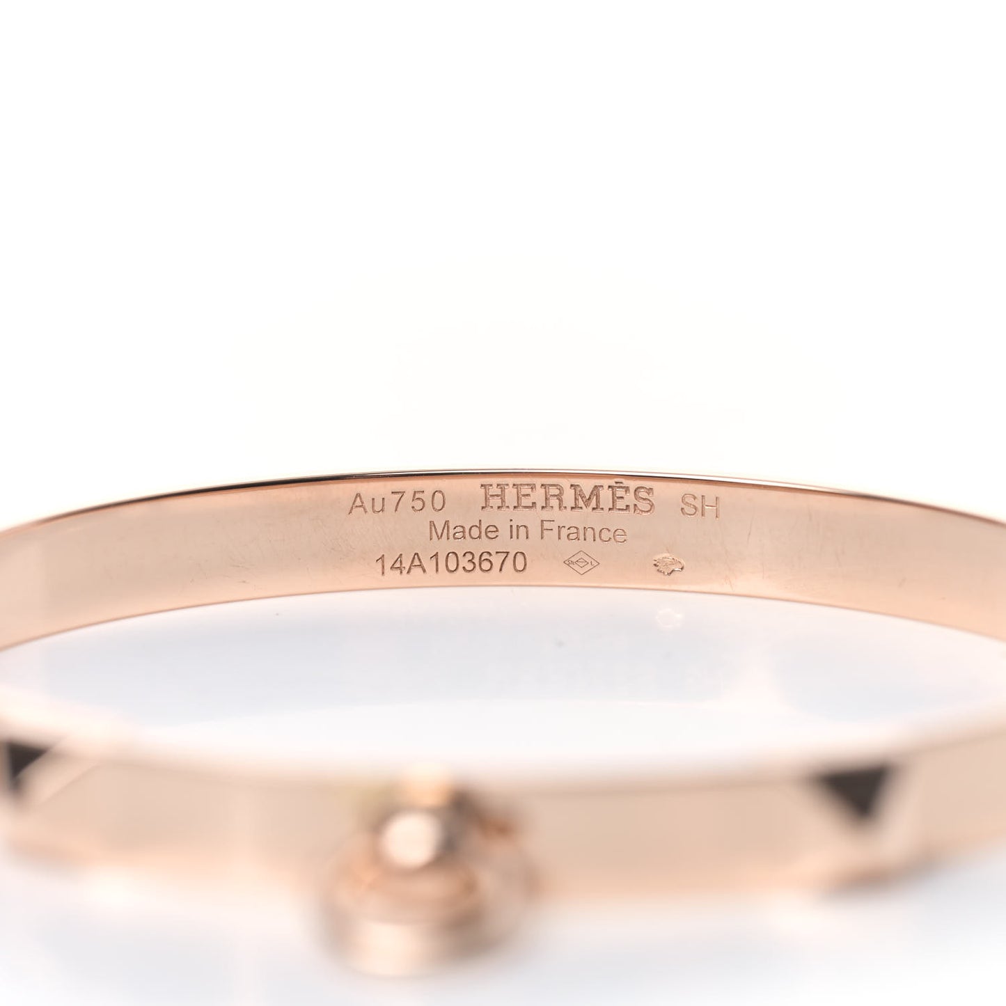 18K Rose Gold PM Collier De Chien Bracelet SH