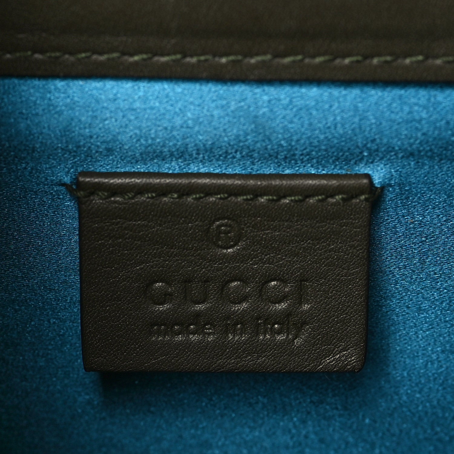 Gucci Velvet Moon Calfskin Crystal GG Monogram Small Dionysus Shoulder Bag Dark Olive Rose Gold 6 of 10