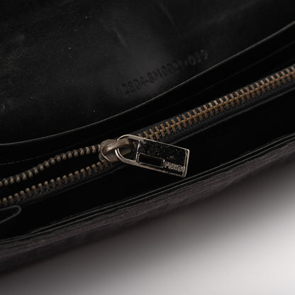 Fendi Zucchino Forever Continental Wallet Black 15 of 18