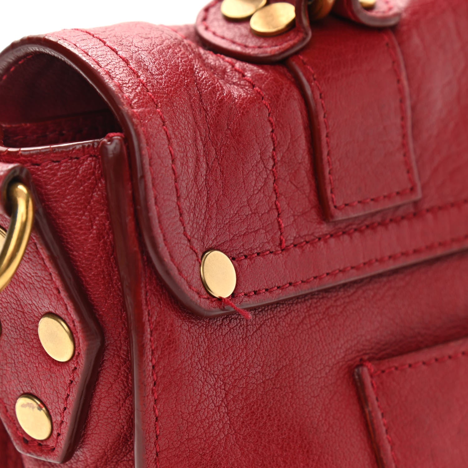 Proenza Schouler Lambskin Tiny PS1 Satchel Chianti 6 of 12