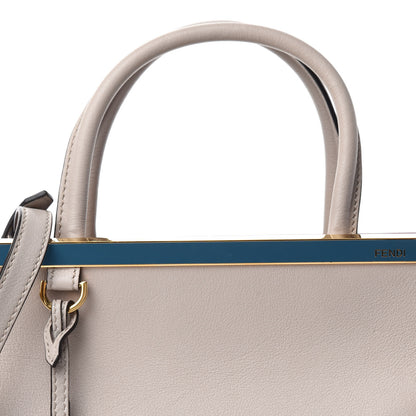 Fendi Vitello Dolce Century Petite 2Jours Tote Grigio Polvere Ciclamino 9 of 9