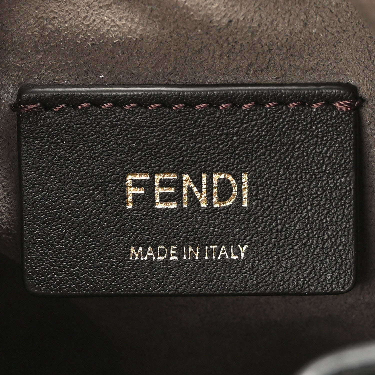 Fendi Vitello Liberty F is Fendi FF 1974 Embossed Mini Mon Tresor Bucket Bag Black 6 of 11