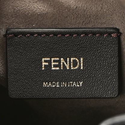 Fendi Vitello Liberty F is Fendi FF 1974 Embossed Mini Mon Tresor Bucket Bag Black 6 of 11