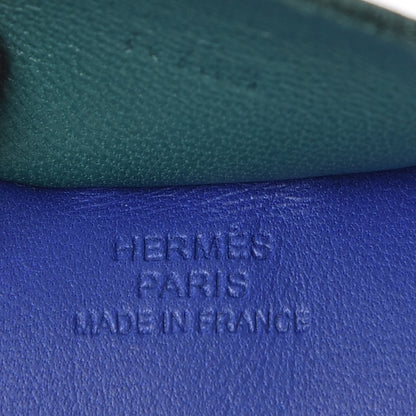 Hermes Milo Lambskin Grigri Rodeo Horse Bag Charm GM Bleu Electrique Malachite Lime 4 of 4