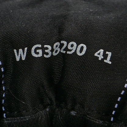 Chanel Nylon Suede Calfskin Printed Sneakers 41 White Black 8 of 8