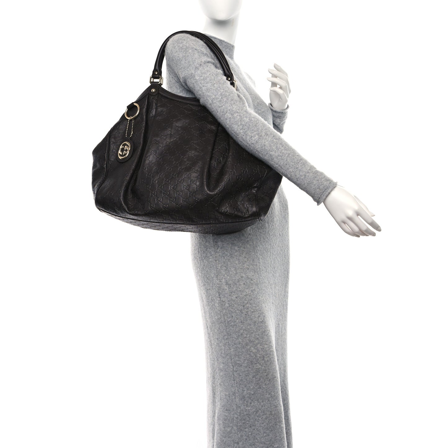 Guccissima Vitello Tender Large Sukey Tote Testa di Moro