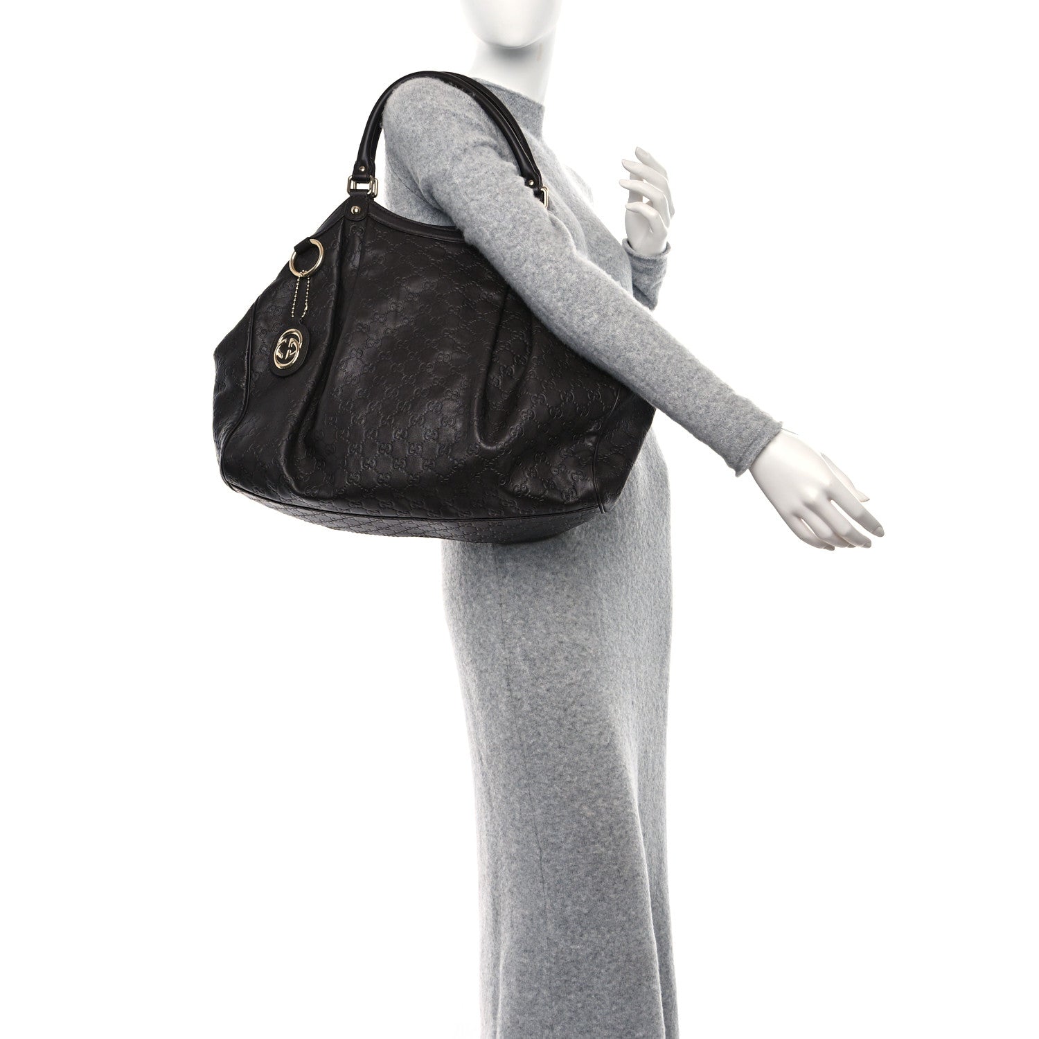 Gucci Guccissima Vitello Tender Large Sukey Tote Testa di Moro 2 of 12