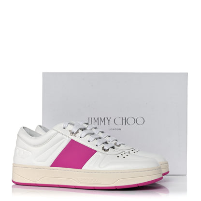 Jimmy Choo Calfskin Sneakers 40 White Pink 8 of 8