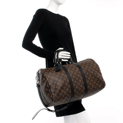Louis Vuitton Monogram Macassar Keepall Bandouliere 45 3 of 8
