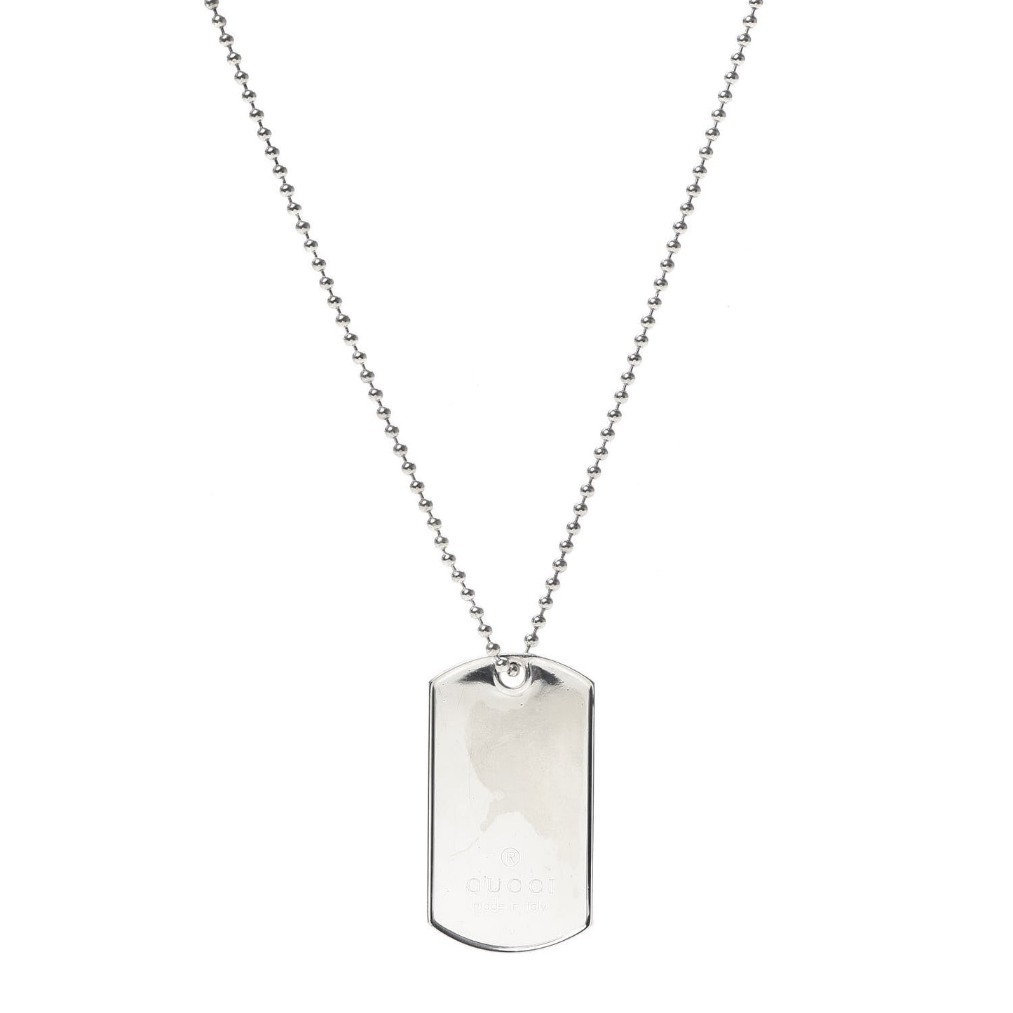 Sterling Silver Dog Tag Necklace