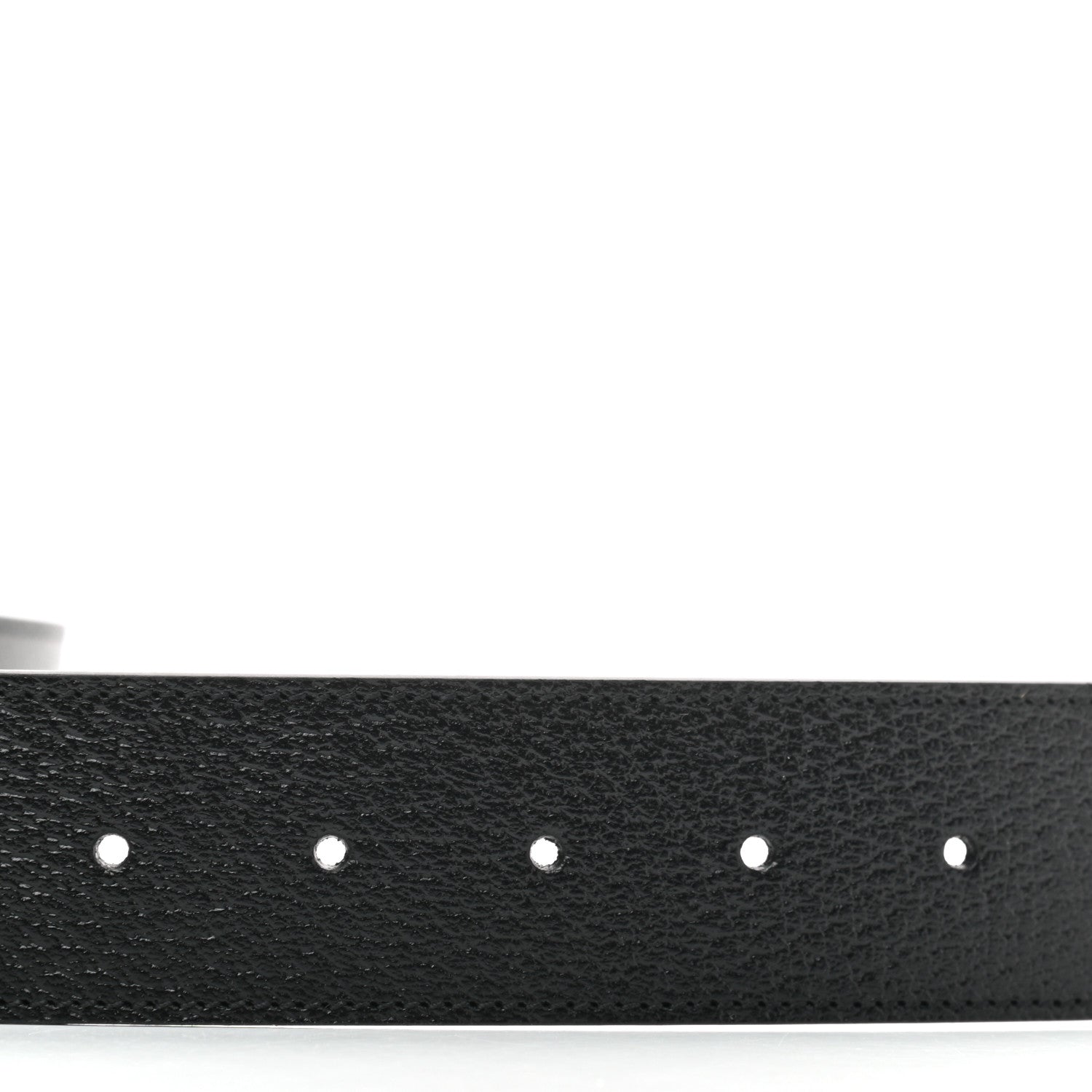 Gucci Textured Calfskin Double G 40mm Belt 75 30 Black 3 of 5