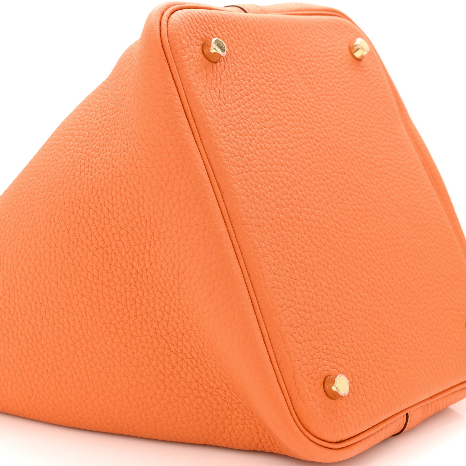 Hermes Taurillon Clemence Picotin Lock 18 PM Abricot 9 of 13