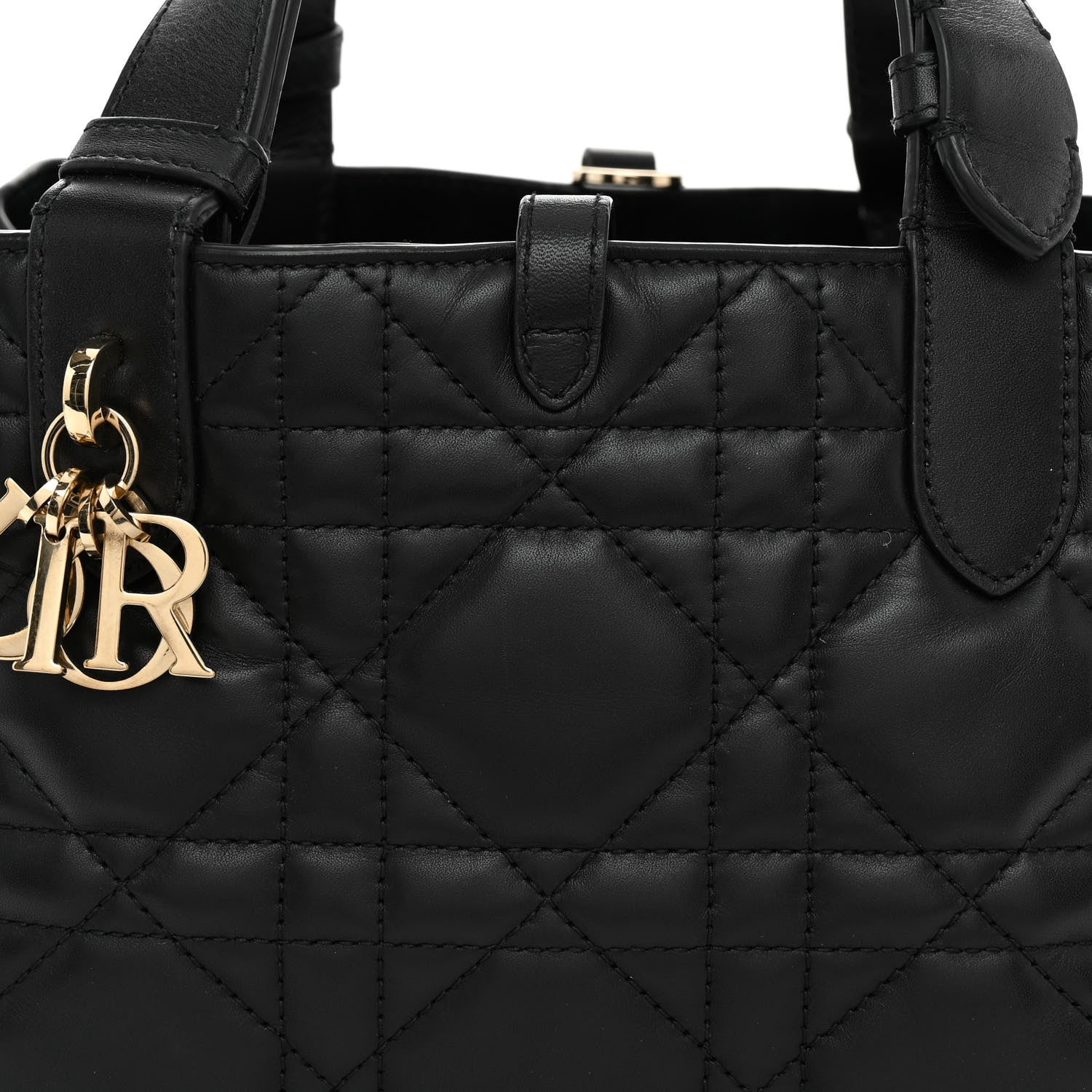 Christian Dior Calfskin Macrocannage Small Toujours Black 8 of 10