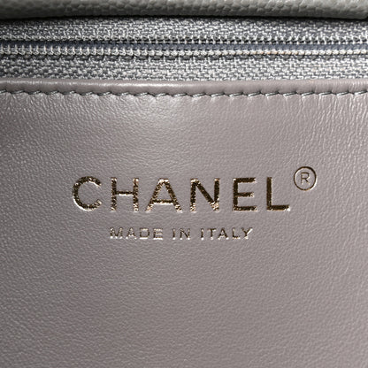 Chanel Caviar Quilted Large Classic Shopping Tote Grey 5 of 9
