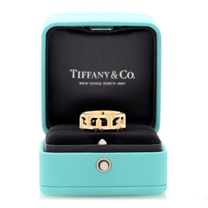 Tiffany 18K Yellow Gold T True Wide Ring 56 7.5 5 of 5