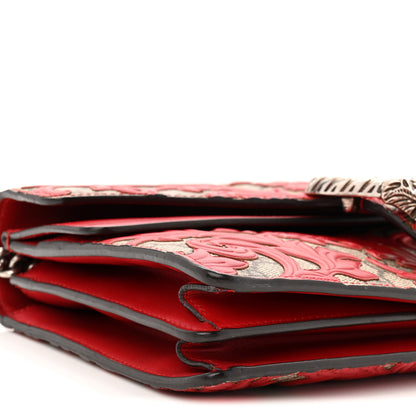 Gucci GG Supreme Monogram Arabesque Dionysus Shoulder Bag Hibiscus Red 10 of 11