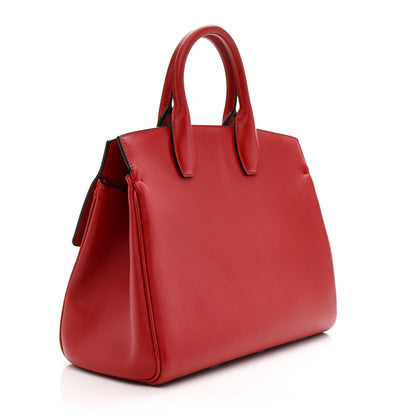 Salvatore Ferragamo Calfskin Medium The Studio Bag Red 3 of 17