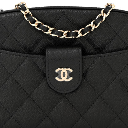 Chanel Caviar Quilted Chain Camera Bag Black 8 of 11