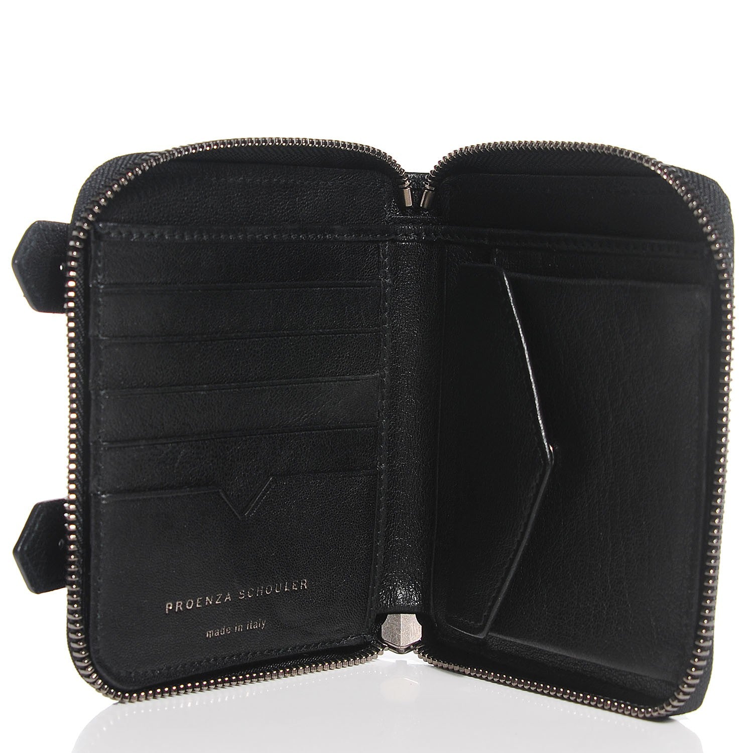 Proenza Schouler Lambskin Small PS1 Zip Wallet Black 12 of 14