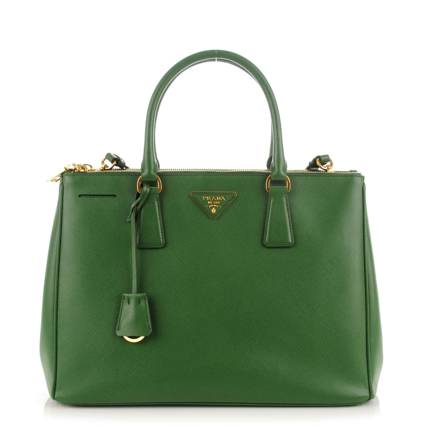 Saffiano Medium Galleria Double Zip Tote Larice