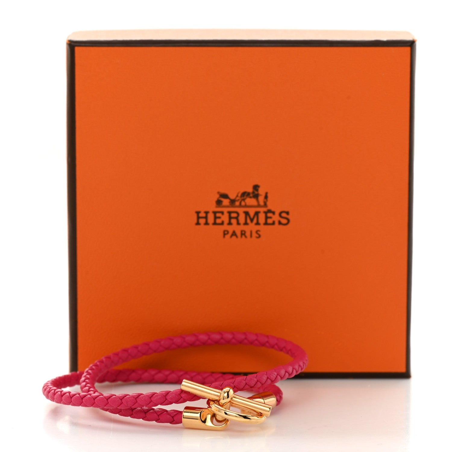 Hermes Swift Glenan Double Tour Bracelet T2 Rose Mexico 6 of 6