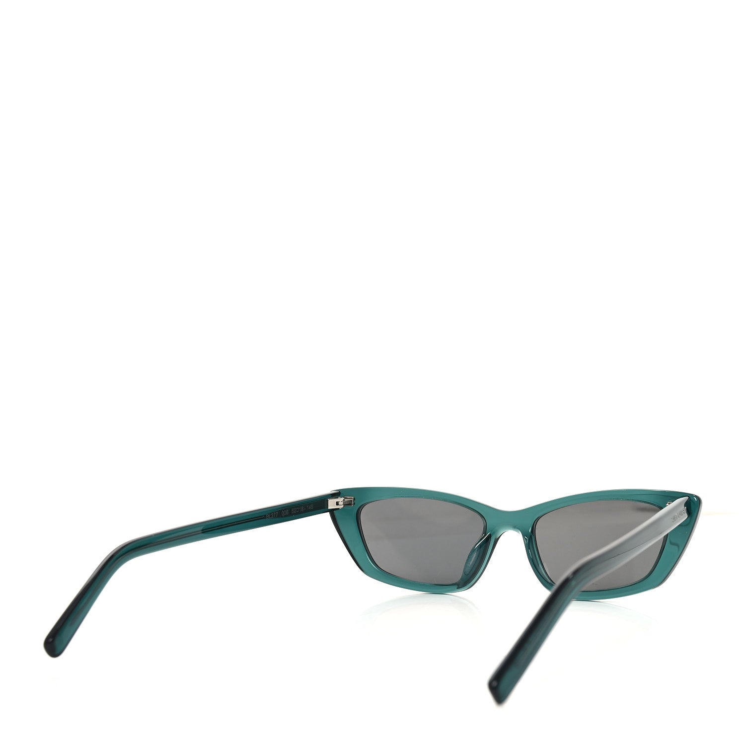 Saint Laurent Acetate Cat Eye Sunglasses SL277 Green 4 of 7