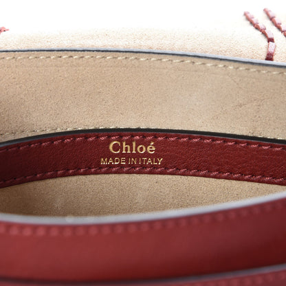 Chloe Calfskin Braided Small Hudson Shoulder Bag Sienna Red 6 of 7