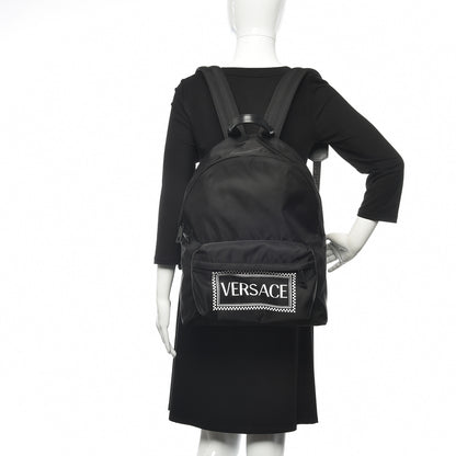Versace Nylon 90's Logo Backpack Black 2 of 9