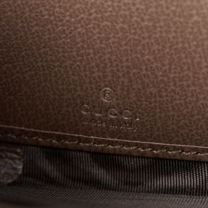 Gucci GG Supreme Monogram Web Ophidia Zip Around Wallet Brown 6 of 9