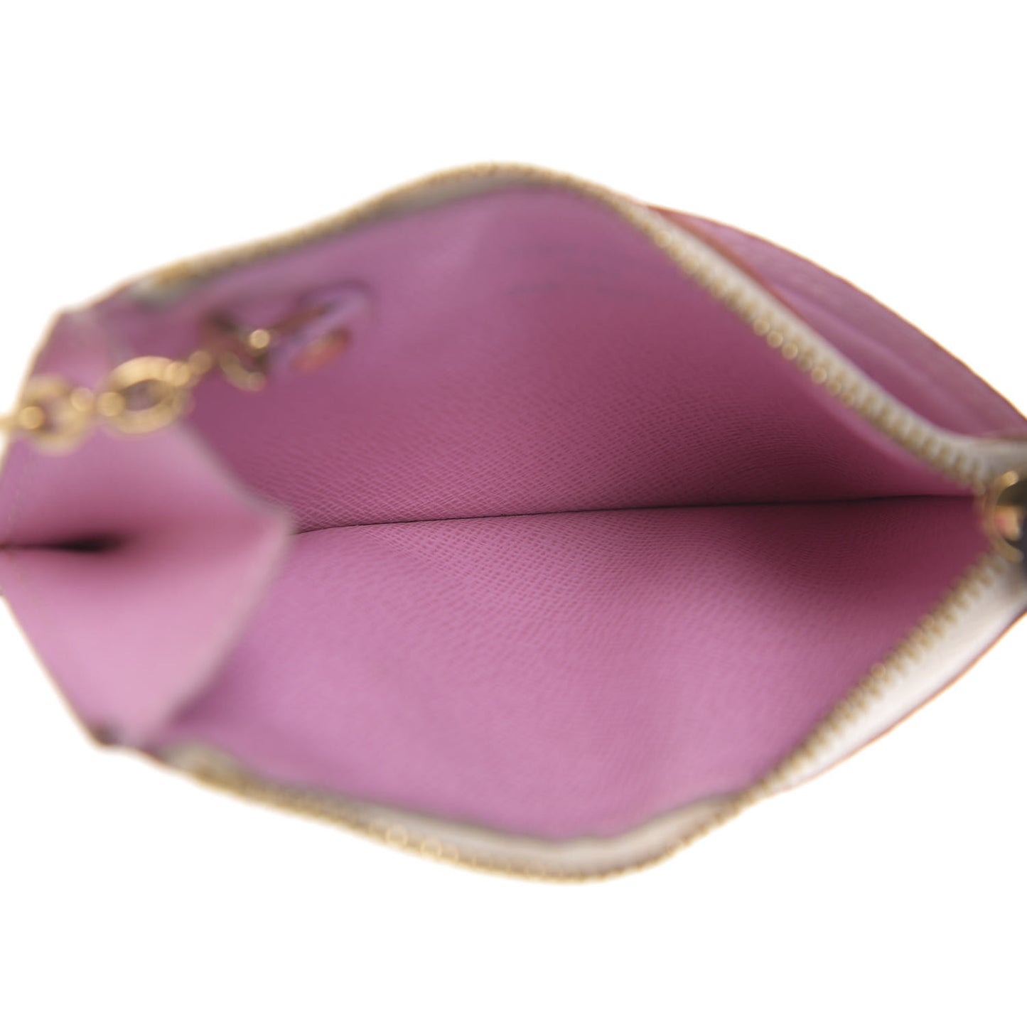 Monogram Multicolor Key Pouch White Litchi