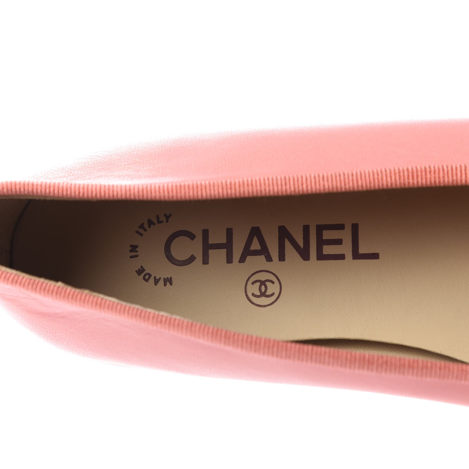 Chanel Calfskin Cap Toe Ballerina Flats 37.5 Pink 7 of 10
