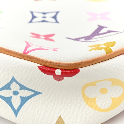 Louis Vuitton Monogram Multicolor Pochette Accessories White 10 of 14