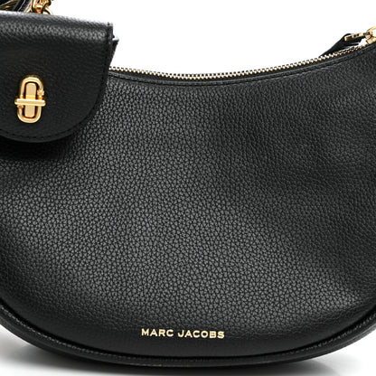 Marc Jacobs Grained Calfskin Dual Crescent Bag Black 8 of 10