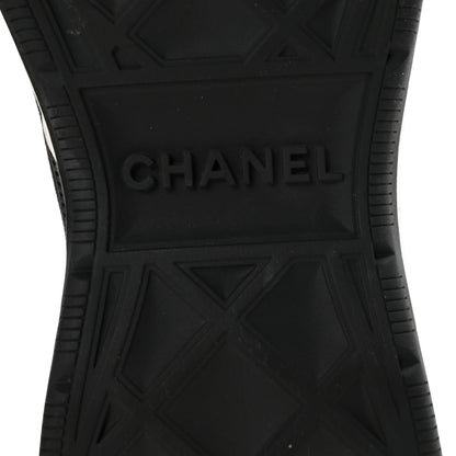 Chanel Velvet Calfskin Mixed Fibers CC Sneakers 38 Black 7 of 9