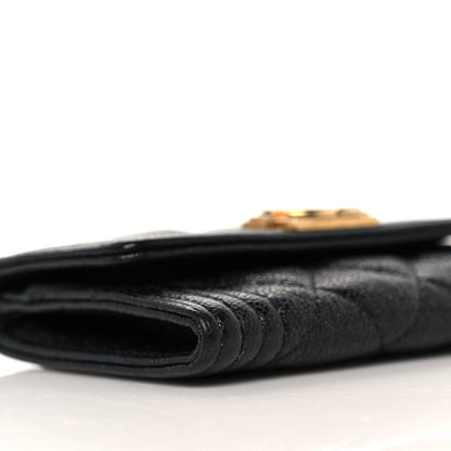 Chanel Caviar Quilted Boy Flap Card Holder Black 9 of 10