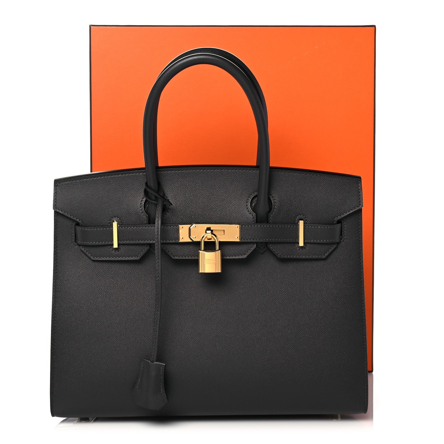 Hermes Madame Calfskin Birkin Sellier 30 Graphite 10 of 10