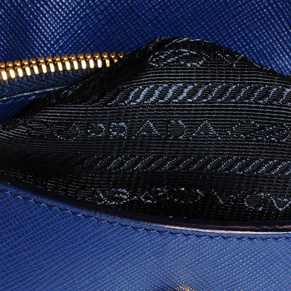 Prada Saffiano Box Clutch Bleuette 8 of 12