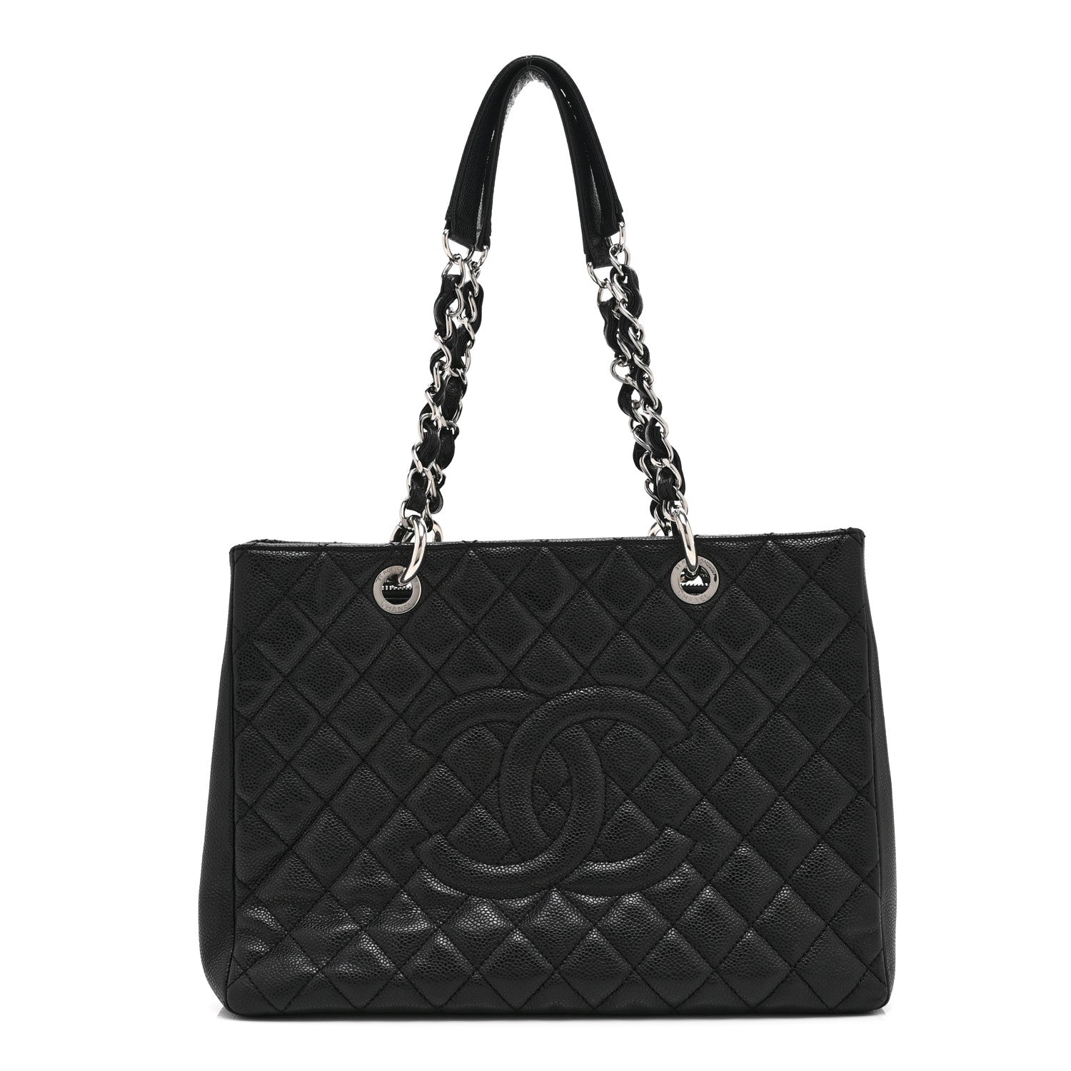 Chanel Caviar Quilted Grand Shopping Tote GST Black 1 of 10