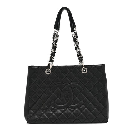 Chanel Caviar Quilted Grand Shopping Tote GST Black 1 of 10