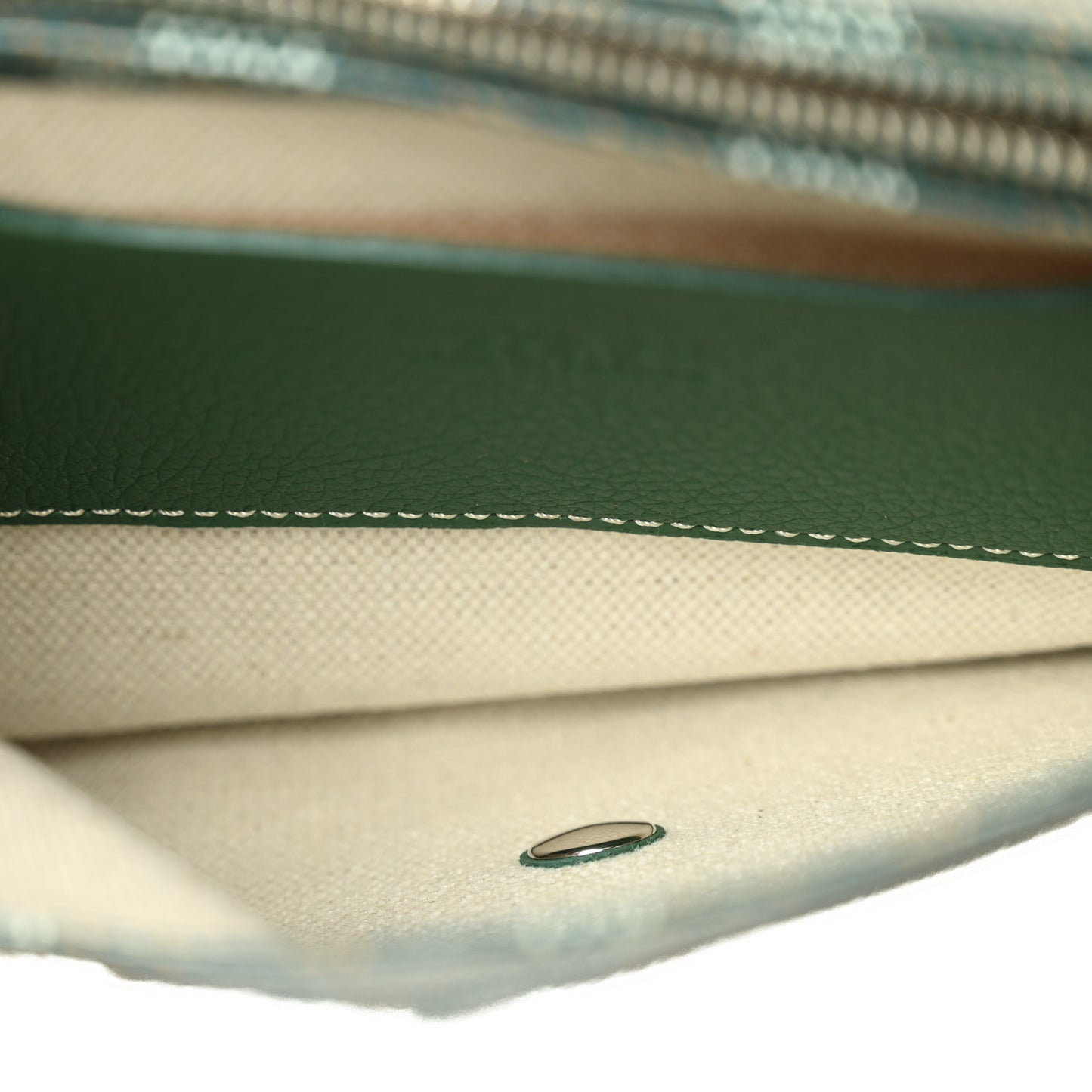 Goyardine Plumet Wallet Clutch Green