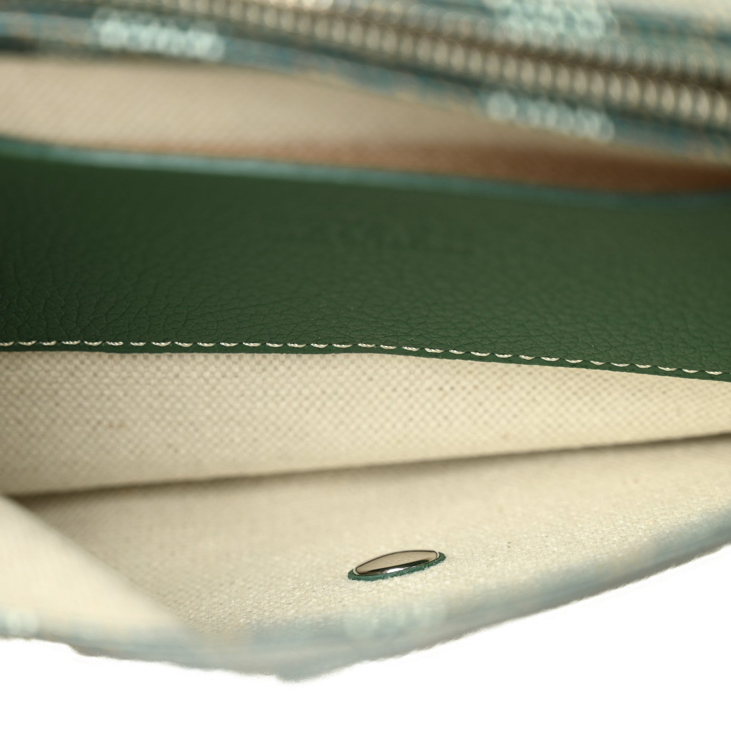 Goyard Goyardine Plumet Wallet Clutch Green 5 of 11