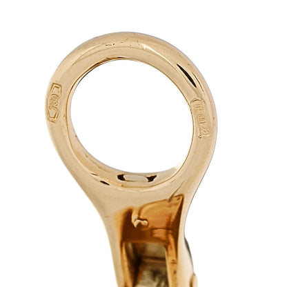 Pomellato 18K Yellow Gold Duna Dome Earrings 5 of 5