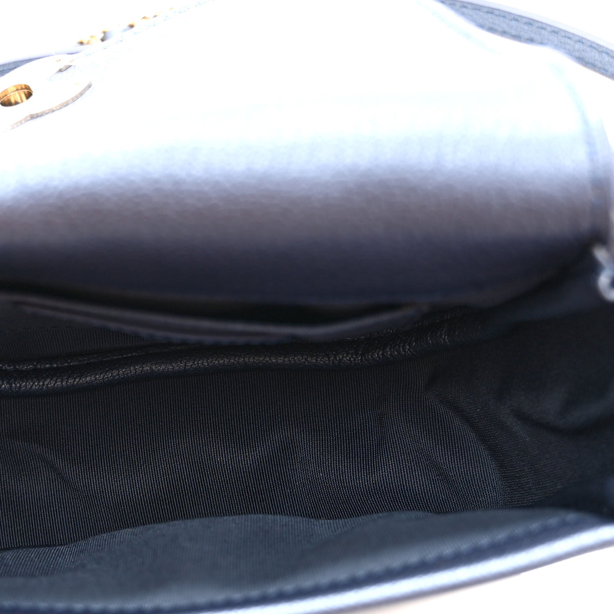 Goatskin Stitched Casual Trip Messenger Flap Blue