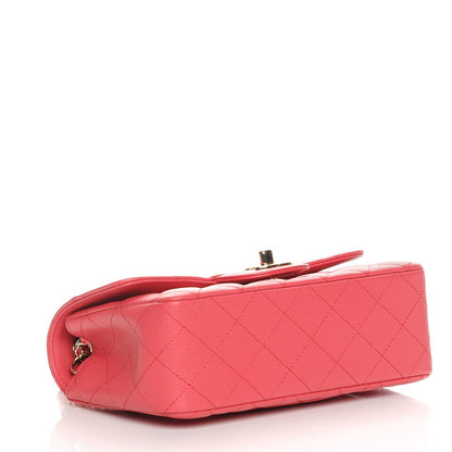 Chanel Caviar Quilted Mini Rectangular Flap Dark Pink 4 of 8