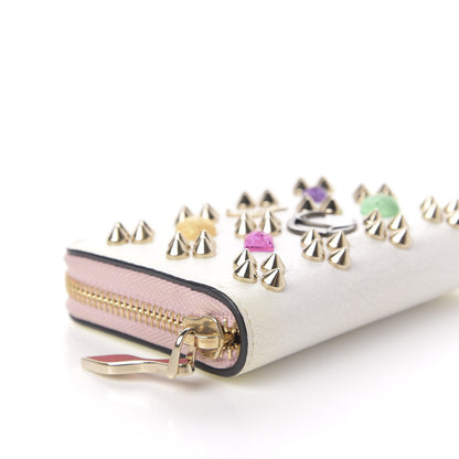 Christian Louboutin Calfskin Loubinthesky Panettone Coin Purse White 8 of 10