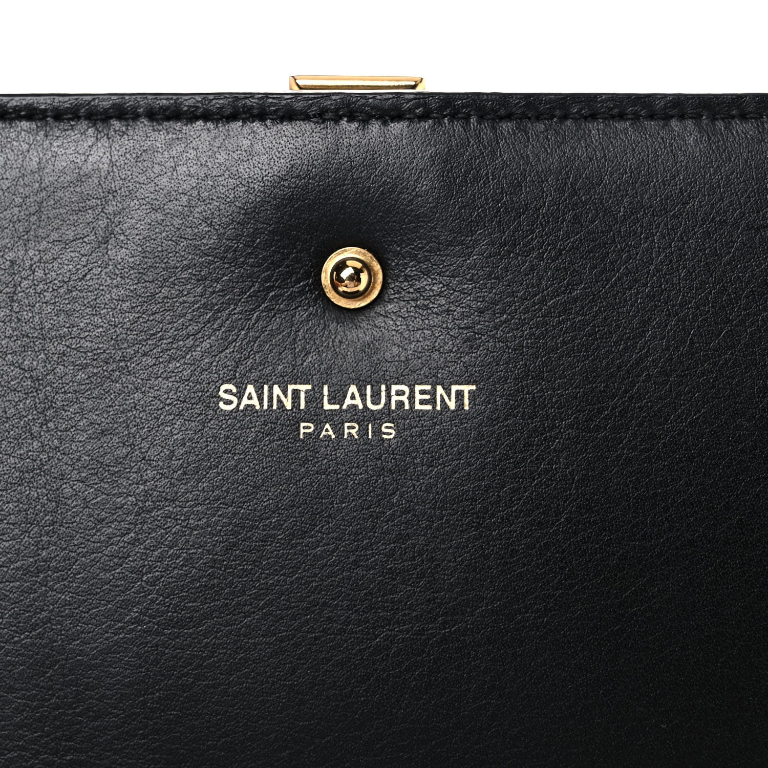 Saint Laurent Calfskin Classic Y Ligne Chain Wallet Black 6 of 20